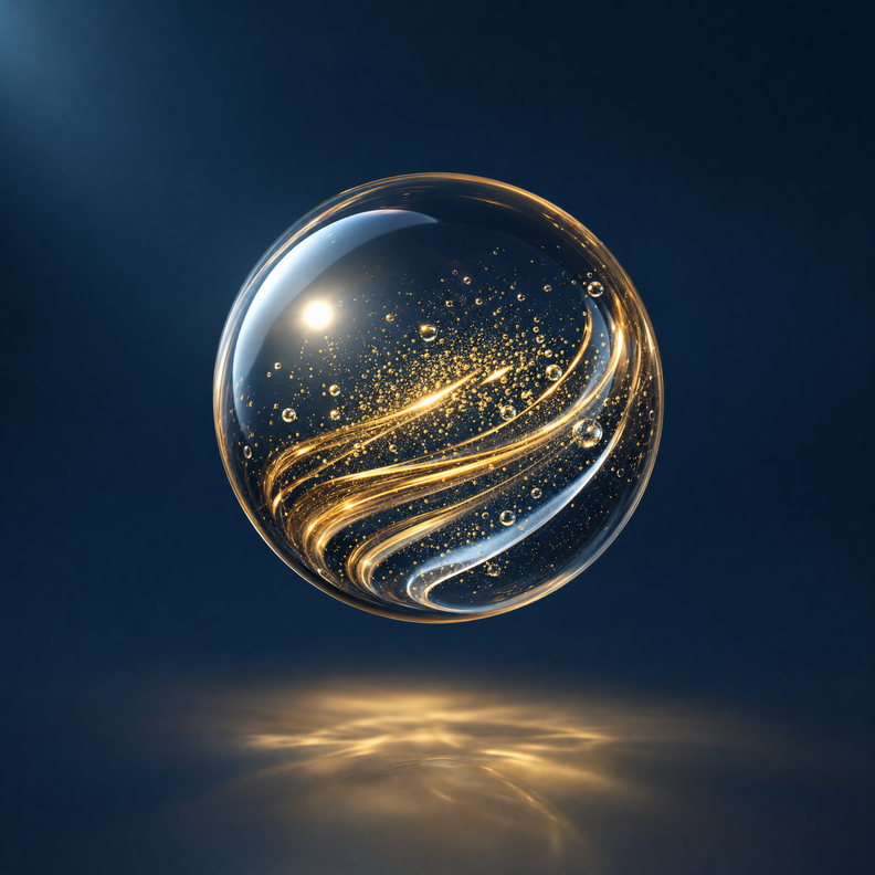 Magnesium aspartate — glass sphere render