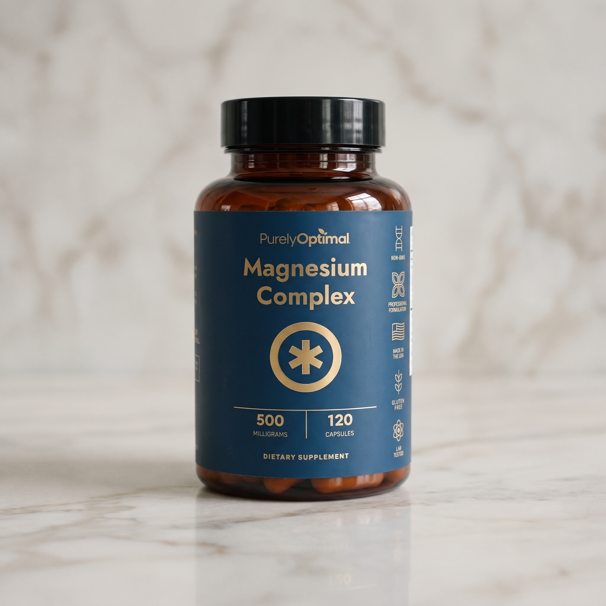 Supplement facts and quality badges
