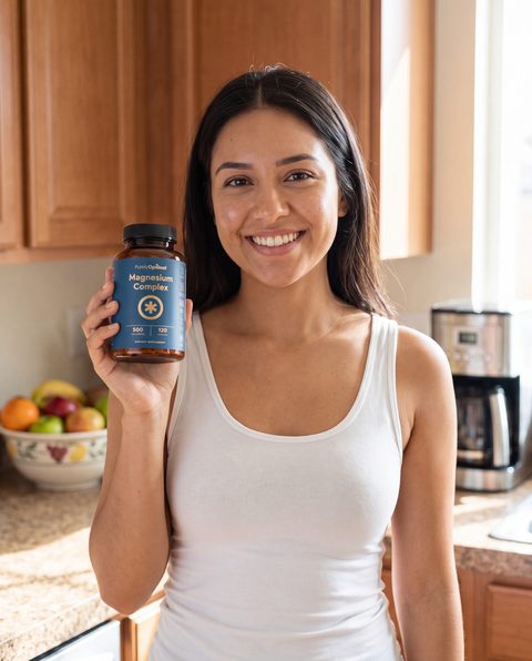 A Purely Optimal customer holding their Magnesium Complex