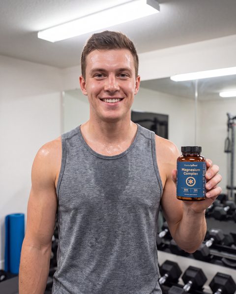 A Purely Optimal customer holding their Magnesium Complex