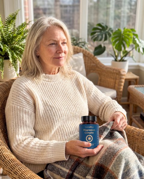 A Purely Optimal customer holding their Magnesium Complex