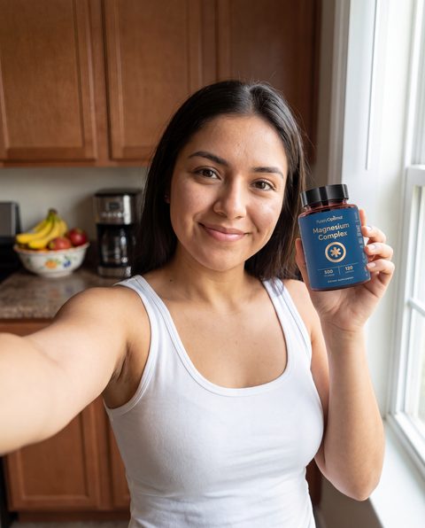 A Purely Optimal customer holding their Magnesium Complex